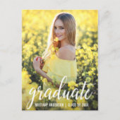 Ankündigung des modernen Abschluss-Fotos (Leere Ba (Vorderseite)