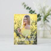 Ankündigung des modernen Abschluss-Fotos (Leere Ba (Stehend Vorderseite)