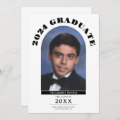 Ankündigung des modernen Abschluss Graduate Foto (Vorne/Hinten)