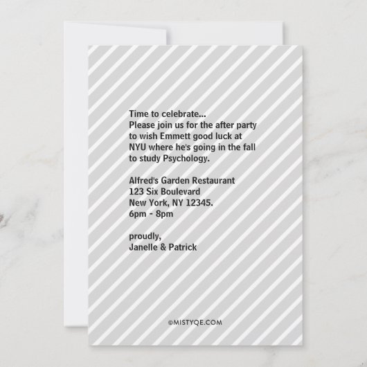 Ankündigung des modernen Abschlusses (Rückseite)