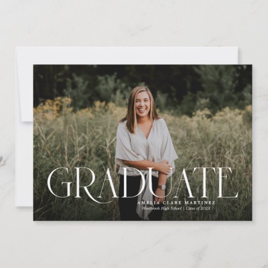 Ankündigung des modernen Abschlusses (Vorderseite)