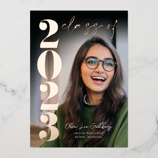 Ankündigung des modernen Abschlusses (Vorderseite)