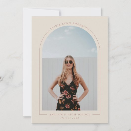 Ankündigung des modernen Abschlusses Arch (Vorderseite)