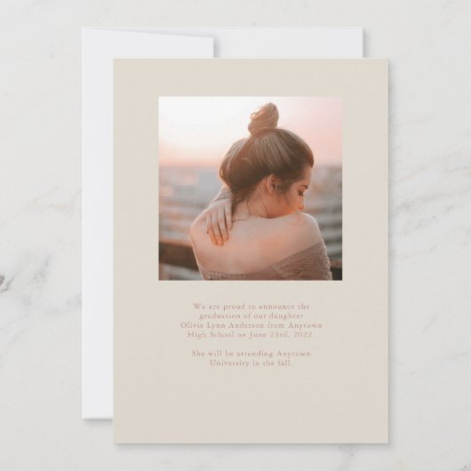 Ankündigung des modernen Abschlusses Arch (Rückseite)