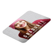 Ankündigung des modernen Abschlusses Foto W Magnet (Linke Seite)