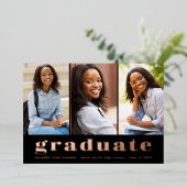 Ankündigung des modernen Abschlusses "Fotomaterial (Stehend vorne)