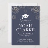 Ankündigung des modernen Abschlusses für Feuerwerk (Vorderseite)