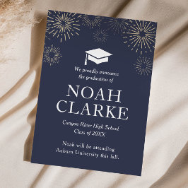 Ankündigung des modernen Abschlusses für Feuerwerk