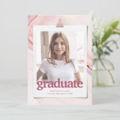 Ankündigung des modernen Abschlusses Typografie (Stehend Vorderseite)