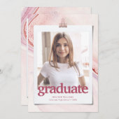 Ankündigung des modernen Abschlusses Typografie (Vorne/Hinten)