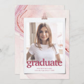 Ankündigung des modernen Abschlusses Typografie (Vorne/Hinten)