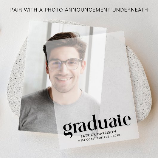 Ankündigung des modernen Abschlusses Vellum Overla