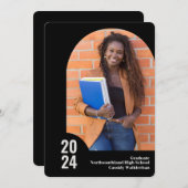 Ankündigung des modernen Arch Foto Abschluss (Vorne/Hinten)