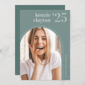 Ankündigung des modernen Arch Foto Abschluss (Vorne/Hinten)