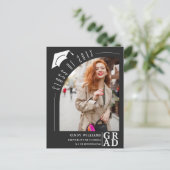 Ankündigung des modernen Arch Foto Schwarzer Absch Postkarte (Stehend Vorderseite)