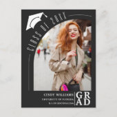 Ankündigung des modernen Arch Foto Schwarzer Absch Postkarte (Vorderseite)