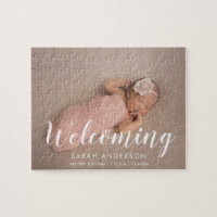Ankündigung des modernen Baby Birth Foto