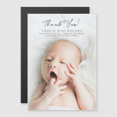 Ankündigung des modernen Baby Shower Fotos Vielen (Vorne/Hinten)