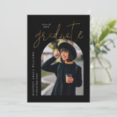 Ankündigung des modernen Black Gold Arch Abschluss (Stehend Vorderseite)