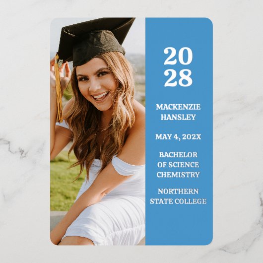 Ankündigung des modernen Blue Abschluss (Vorderseite)