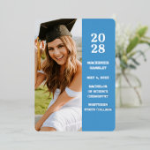 Ankündigung des modernen Blue Abschluss (Stehend vorne)