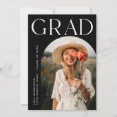 Ankündigung des modernen Boho Arch Foto Abschluss (Vorderseite)