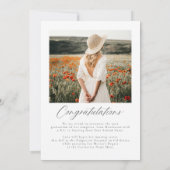 Ankündigung des modernen Boho Arch Foto Abschluss (Rückseite)