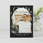 Ankündigung des modernen Boho Arch Foto Abschluss (Stehend Vorderseite)