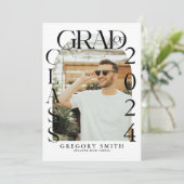 Ankündigung des modernen Boho Arch Foto Abschluss (Stehend Vorderseite)