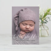 Ankündigung des modernen Calligraphy Baby Girl Fot (Stehend Vorderseite)