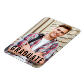 Ankündigung des modernen Coolen Abschlusses Foto Magnet (Linke Seite)