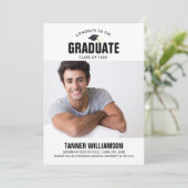 Ankündigung des modernen fetten Fotos Abschluss (Stehend Vorderseite)