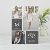 Ankündigung des modernen Foto-Abschlusses (Stehend Vorderseite)