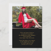 Ankündigung des modernen Foto Black Gold Abschluss (Rückseite)