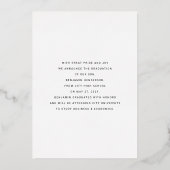 Ankündigung des modernen Foto Gold Foil Abschluss (Rückseite)