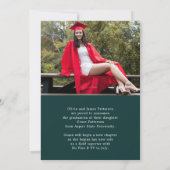 Ankündigung des modernen Foto Green White Abschlus (Rückseite)