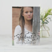 Ankündigung des modernen Foto Kalligrafie-Abschlus (Stehend Vorderseite)