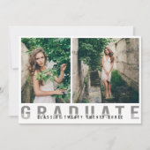 Ankündigung des modernen Fotos Abschluss (Vorderseite)