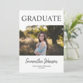 Ankündigung des modernen Fotos Abschluss (Stehend Vorderseite)