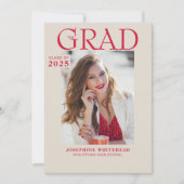 Ankündigung des modernen Fotos Abschluss bis 2023 (Vorderseite)