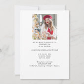 Ankündigung des modernen Fotos Abschluss bis 2023 (Rückseite)