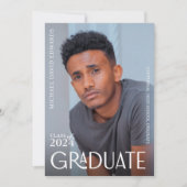 Ankündigung des modernen Fotos Abschluss - Minimal (Vorderseite)