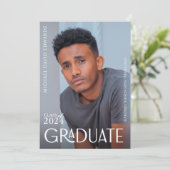 Ankündigung des modernen Fotos Abschluss - Minimal (Stehend Vorderseite)