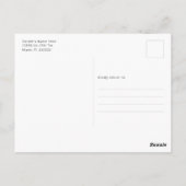 Ankündigung des modernen Fotos Abschluss Postkarte (Rückseite)