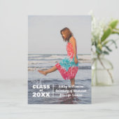 Ankündigung des modernen Fotos Class 20XX Abschlus (Stehend Vorderseite)