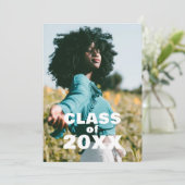 Ankündigung des modernen Fotos Class 20XX Abschlus (Stehend Vorderseite)