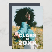 Ankündigung des modernen Fotos Class 20XX Abschlus (Vorne/Hinten)
