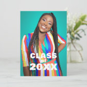 Ankündigung des modernen Fotos Class 20XX Abschlus (Stehend Vorderseite)