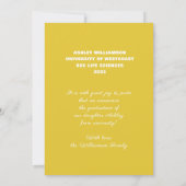 Ankündigung des modernen Fotos Class 20XX Abschlus (Rückseite)