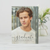 Ankündigung des modernen Fotos High School Abschlu (Stehend Vorderseite)